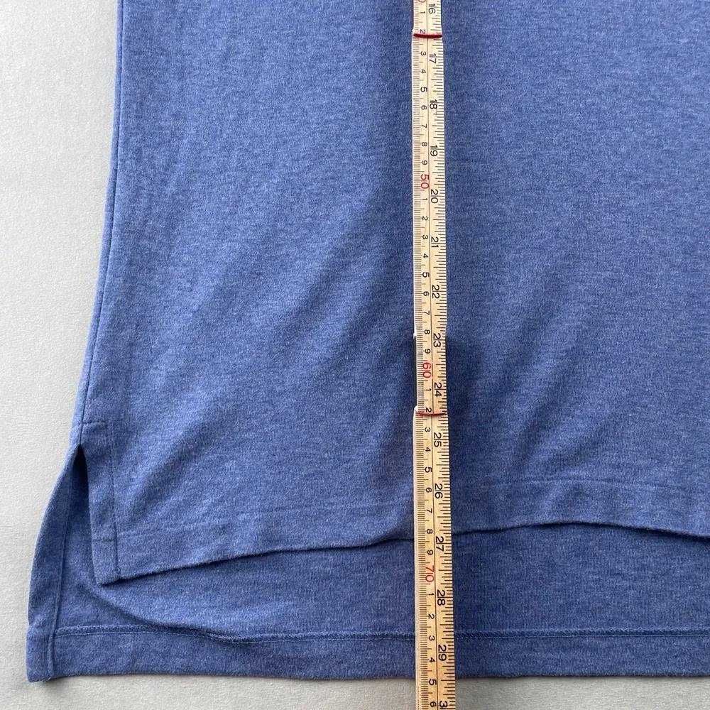Polo Ralph Lauren Men L Blue Heathered Short Sleeve Polo Shirt Pony Preppy Daily